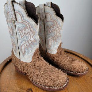 Tony Lama cushion comfort square toe boot woman size 7B